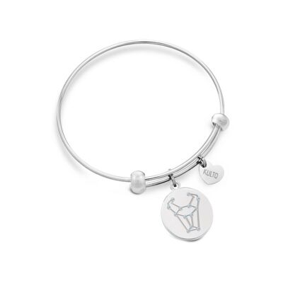 KULTO ZODIAC SS BANGLE TAURUS PENDANT