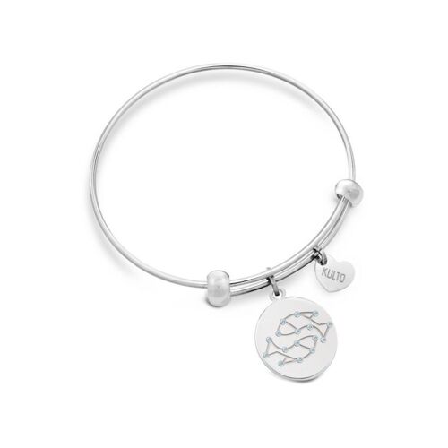 KULTO ZODIAC SS BANGLE PISCES PENDANT