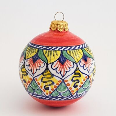 Ceramic Christmas ball VD19 - Handmade in Italy