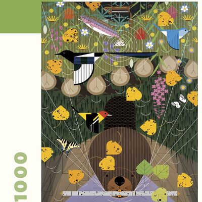 Charley Harper: The Rocky Mountains 1,000-piece Jigsaw Puzzle