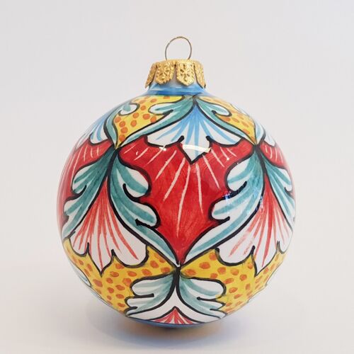 Pallina di Natale in Ceramica VD22 - Fatta a Mano in Italia
