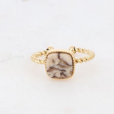 Chloefina ring - landscape jasper