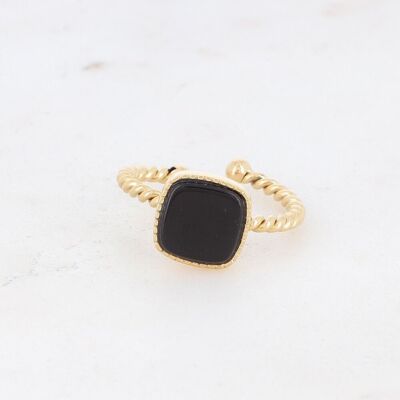 Chloefina-Ring - Onyx