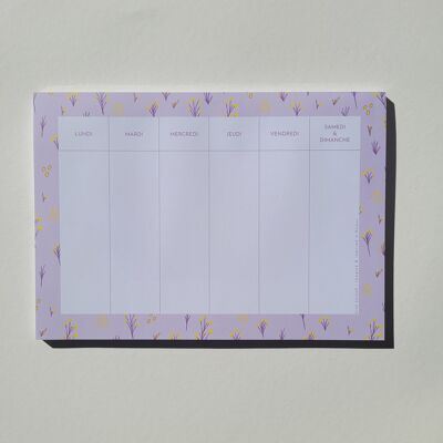 Flowery meadow | weekly planner