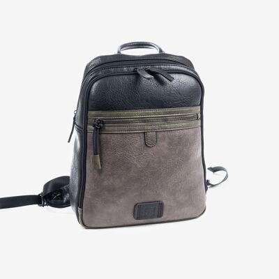 Backpack for men, black color, Combined Collection - 27x36x9 cm
