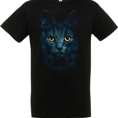 T-shirt Black Cat Eyes Black L