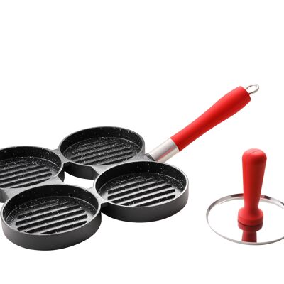 Bistecche Burger Pan X4 Rosso