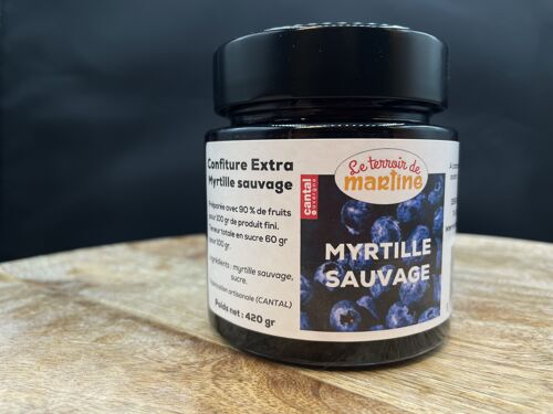 Confiture Extra  Myrtilles Sauvages