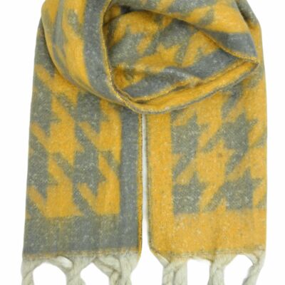 Fringed scarf Yellow YF5767