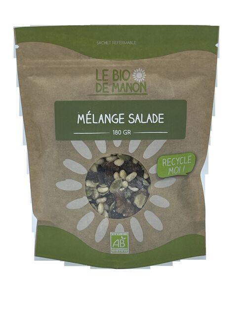 Mélange salade (courges, raisins sultanines, cerneaux de noix, pignons)