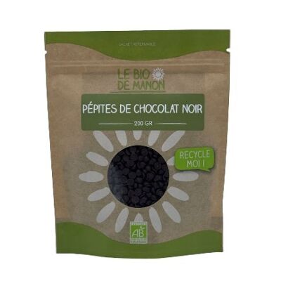 chispas de chocolate oscuro