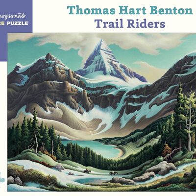 Thomas Hart Benton: Trail Riders 1000-Piece Jigsaw Puzzle