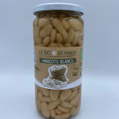 White beans in a jar