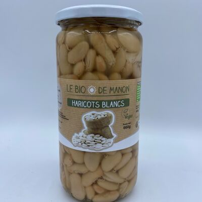 Haricots blancs en bocal