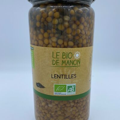 Lentilles en bocal