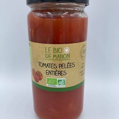 Tomates pelées entières en bocal