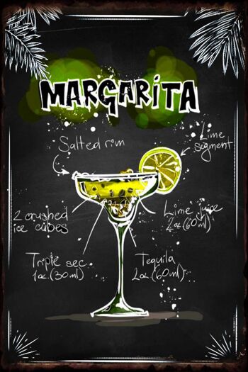 Plaque metal MARGARITA