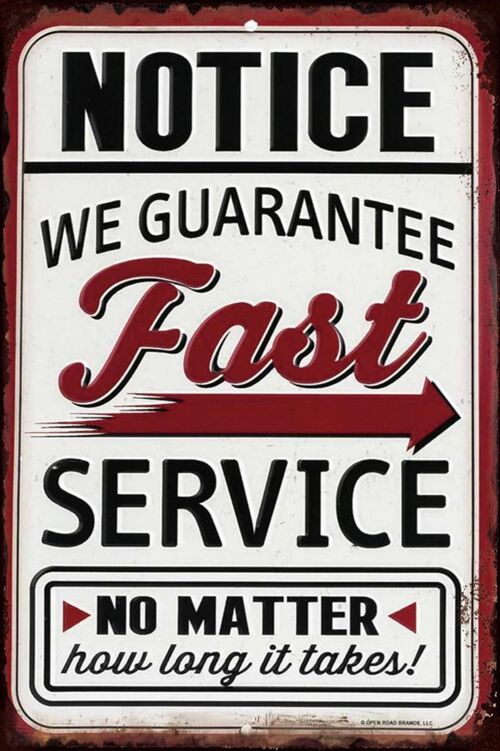 Plaque metal Fast Services