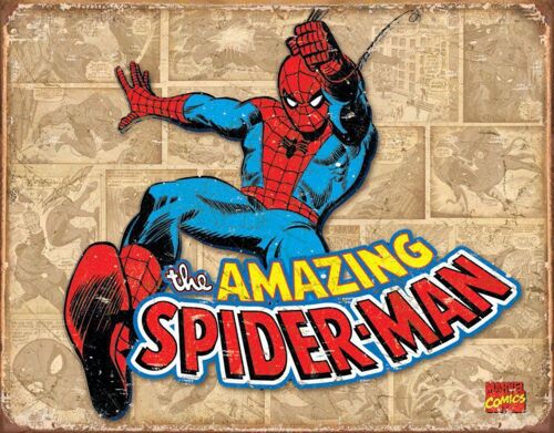 Plaque metal Spider-man