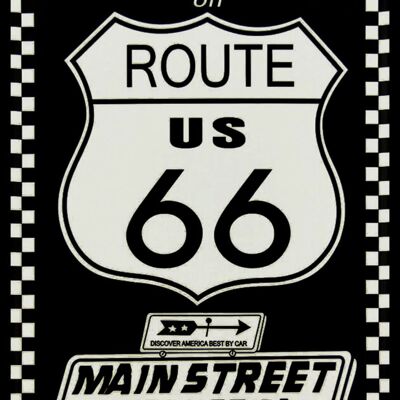 ROUTE 66 metal plate 3