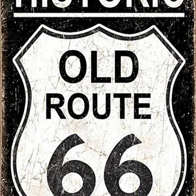 Metal plate Historic Old ROUTE 66