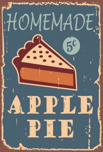 Plaque metal Homemade Apple Pie