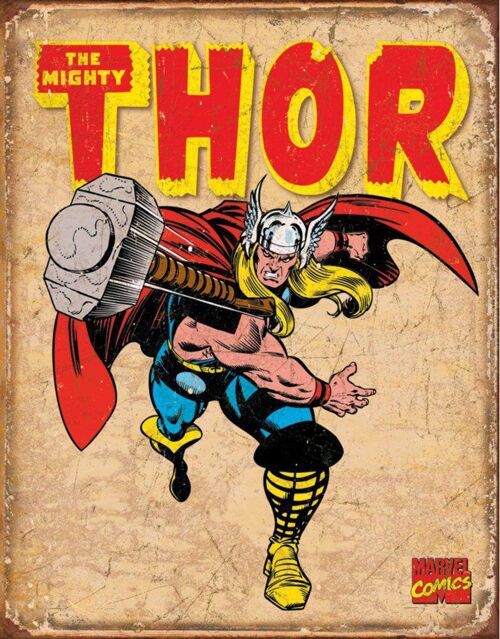 Plaque metal Thor