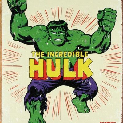 Piastra metallica di Hulk