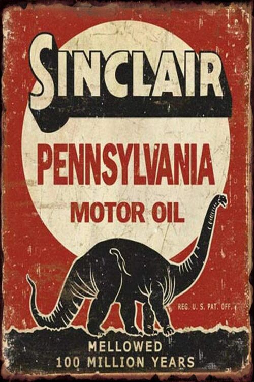 Plaque metal Sinclair Motor Oil