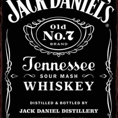 Placa metalica JACK DANIEL'S