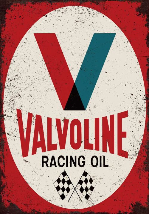 Plaque metal Valvoline