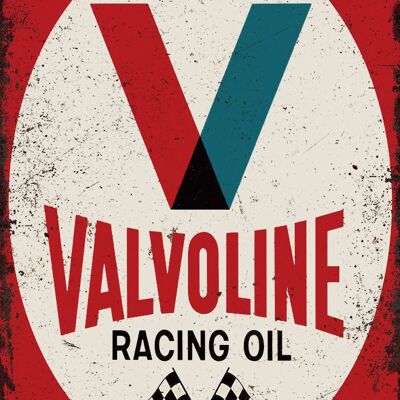 Plaque metal Valvoline