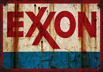 Plaque metal  Exxon