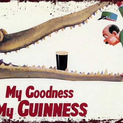 Plaque metal  My Godness My GUINNESS