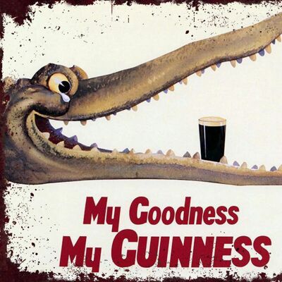 Plaque metal  My Godness My GUINNESS