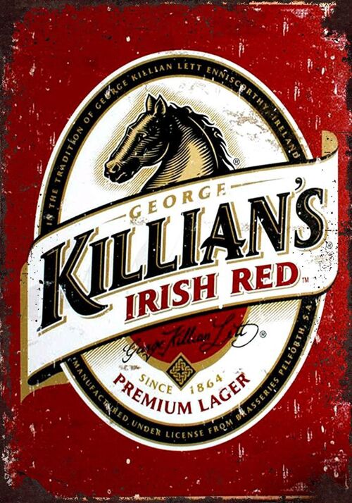 Plaque metal KILLIAN'S Irish Red