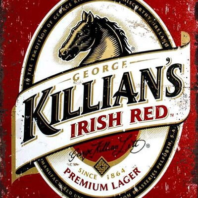 Placa metálica KILLIAN'S Irish Red