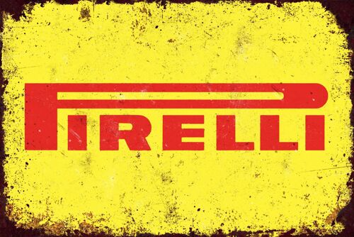 Plaque metal  Pirelli