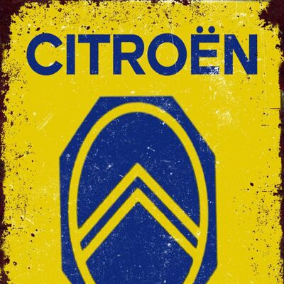 Plaque metal Citroen Service