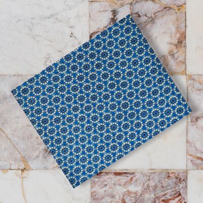 Argolide - Tonic Blue and White Cotton Scarf