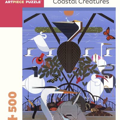 Charley Harper: Coastal Creatures 500-Piece Jigsaw Puzzle