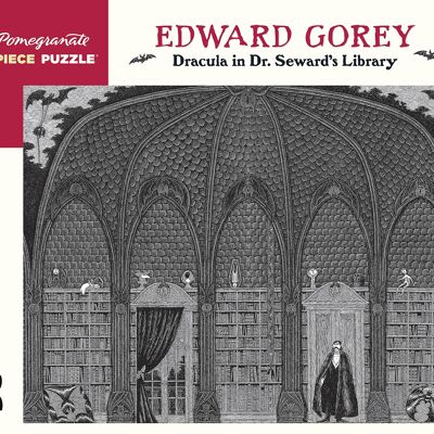 Edward Gorey: Dracula in Dr. Seward's Library 500-piece Jigsaw Puzzle