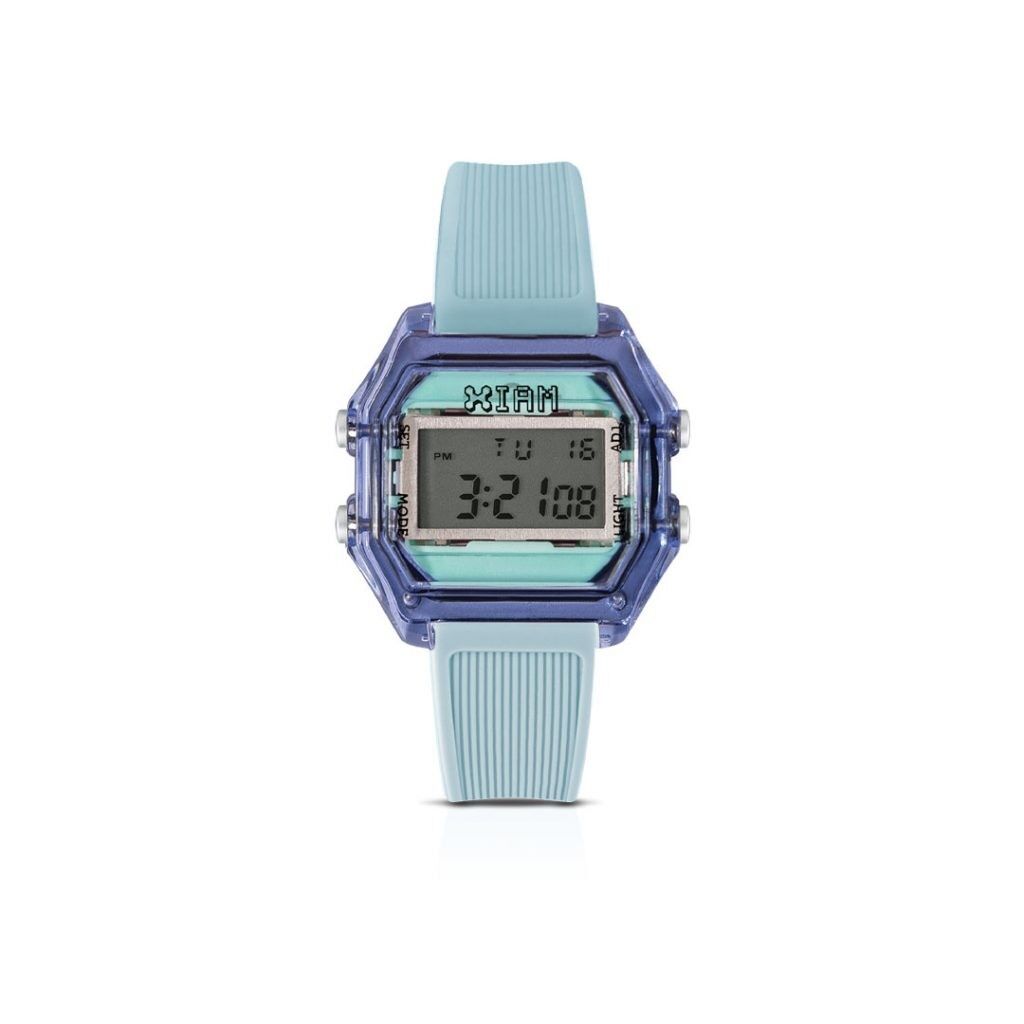 IAM DIGITAL CASE M - Boîtier indigo et bracelet bleu clair
