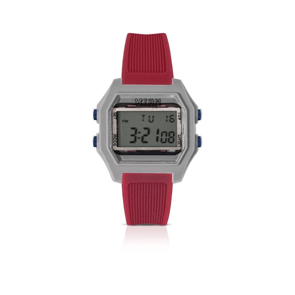 IAM DIGITALE CASSA L – Cassa grigia e cinturino bordeaux