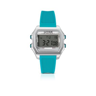 IAM DIGITAL CASE L - Boîtier gris et bracelet vert aqua