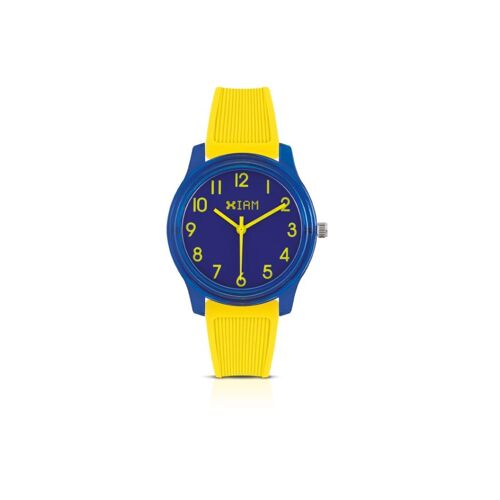 X IAM!MEDIUM BLUE + YELLOW STRAP