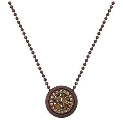 OPS GEM BROWN / SMOKED TOPAZ NECKLACE