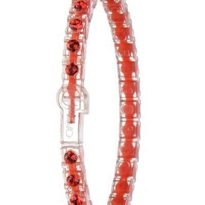 OPS Tennis Nude Coral Padparadscha bracelet