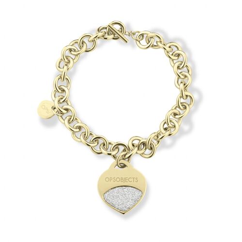 BRACCIALE OPSOBJECTS GLITTER CUORE IPG
