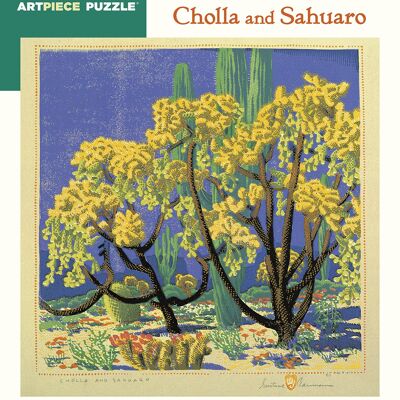 Gustave Baumann: Cholla and Sahuaro 500-piece Jigsaw Puzzle